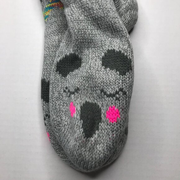 Secret Treasures Women's No Slip Slipper Sock Gray Cozy Dog Print Size 4-10 New - Picture 3 of 6